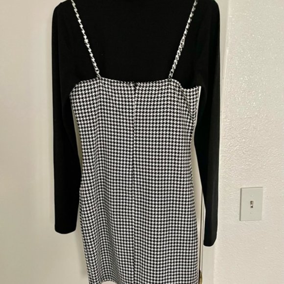 2 Piece Houndsooth Dress Set - Picture 3 of 4